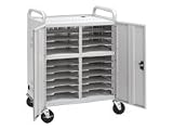 Da-Lite Advance CT-LS20 - Notebook storage cart - dove gray
