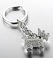 Diamanté Dog Keyring