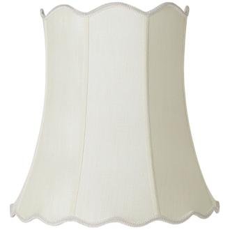Imperial Creme Scallop Bell Lamp Shade 14x20x20 (Spider)