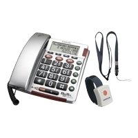 Audioline - Audioline BIGTEL 50 Alarm Plus - Telefon mit Schnur - Silber