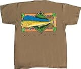Flying Fisherman Native Angler Collection Dolphin Short Sleeve Tee Shirt T1548 X-Large