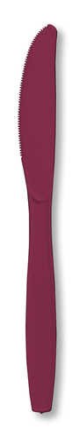 Burgundy Cutlery (Prem) Knives (12pks Case)
