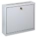 Buddy Products 5625-32 Wall-mountable interoffice mail collection box, 12wx3dx10h, platinum