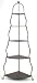 Wrought Iron Corner Etagere - Black