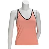 Tail Tennis Geo Tech Strappy Tank w/ bra (COLOR: White/Black, SIZE:Extra Large)