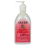 Jason Rosewater Satin Soap for Hands and Face, 16-Ounce Pump Bottle