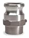 Industrial Grade 3LX40 Adapter, Male, 2 In