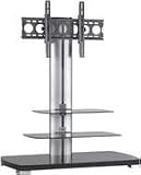 SANUS SYSTEM Flat Panel TV Stand Platinum Furniture ( Black )