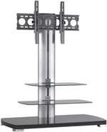 SANUS SYSTEM Flat Panel TV Stand Platinum Furniture ( Black )