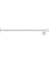 Sweethearts® Heart Charm Bracelet Sterling Silver White 650280