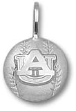 LogoArt Auburn Tigers Sterling Silver Baseball Pendant