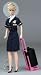 Continental Airlines Flight Attendant Doll