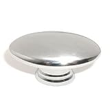 1 1/2 Dia Polished Chrome Oval Knob