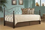 Fashion Bed Bianca Metal Daybed in Hammered Pewter