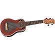 Applause UAE20 Acoustic-Electric Deluxe Soprano Ukulele, Adamas Red