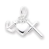 Sterling Silver Faith, Hope & Charity Charm