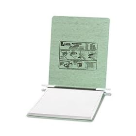 Pressboard Hanging Data Binder 91/2 x 11 Unburst Sheets Light Green