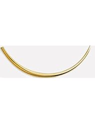 6mm to 3mm Graduated Omega Necklace 16"