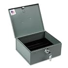 Buddy Products 525-1 Recycled steel extra-secure cash security box with lock, gray by Buddy