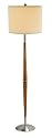 Adesso Hudson Floor Lamp, Dark Maple