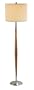 Adesso Hudson Floor Lamp, Dark Maple