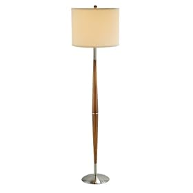 Adesso Hudson Floor Lamp, Dark Maple by Adesso