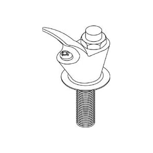 Central Brass 0360 Bubbler Head and Flange 1 2 - 14 NPS Male Shank, Chrome by Central Brass