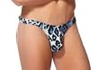 Go Wild in This Male Power Exotic Blue Anaconda Animal Print Bong Thong-Roar!!