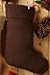Zymise Burlap Chocolate Stocking 11x15