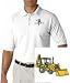 Embroidered Shirt - Men's Polo Shirt with backhoe loader