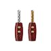 AudioQuest CFBFAS (4 Pack) Banana Jacks (Silver)
