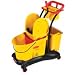Rubbermaid FG777700 WaveBrake Down Press Mopping Trolley, 8.75 Gallon Capacity, 28.9" Length x 18.2" Width x 38.6" Height, Red