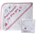 Hooded Towel for Baby Terry (Pink)