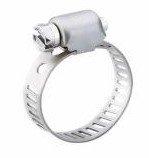 Miniature Hose Clamps (Box of 10) 08 - 1/2''-29/32'' Stainless Hex Screw