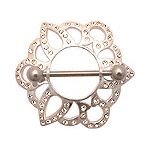 Sterling Silver Nipple Shield, in 14g (Gauge), Sold Individually