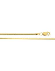 1.25 mm Diamond-Cut, Snake Chain 14K Yellow 7 Inch Ch504