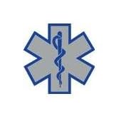 EMS Star of Life Grey and Blue by