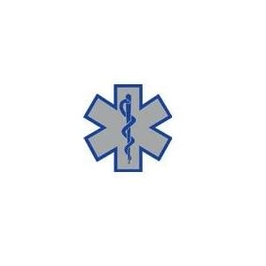 EMS Star of Life Grey and Blue by