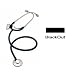 Adult Single Head Stethoscope by MDF Instruments Direct, Blackout - 1 Ea