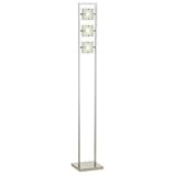 Possini Euro Design Totem Three Glass Aluminum Floor Lamp