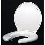 Big John Toilet Seat, Open Front with Lid, White