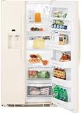 Review GE  / GE 23.1 Cu. Ft. Side-By-Side Refrigerator - Bisque Finish