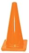 18" Bright Traffic Cone - Orange - Sports Team Practice - Set of Two (2)