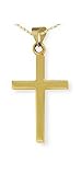 9ct Yellow Gold Cross Pendant and Chain