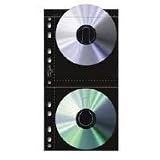 Print File Archival CD / DVD Storage Pages, 4 CD's Per Page, Pack Of 25
