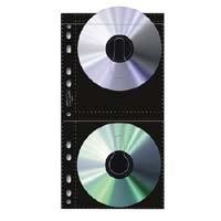 Print File Archival CD / DVD Storage Pages, 4 CD's Per Page, Pack Of 25