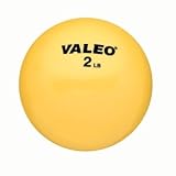 Valeo 2 lb Weighted Fitness Ball Yellow