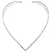 V Shaped Alpaca Silver Choker Neck Band Hand Made Loop Fair Trade