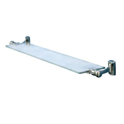 Jameson Glass Shelf in Polished Nickel