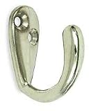Battalion 1XNG7 Coat Hook, Single Hook, Nickel